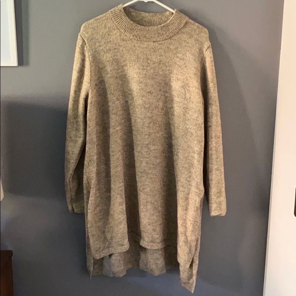 Fluffy tan sweater